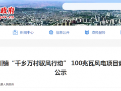 每村20MW！甘肅100MW“馭風(fēng)”項(xiàng)目競配結(jié)果公示